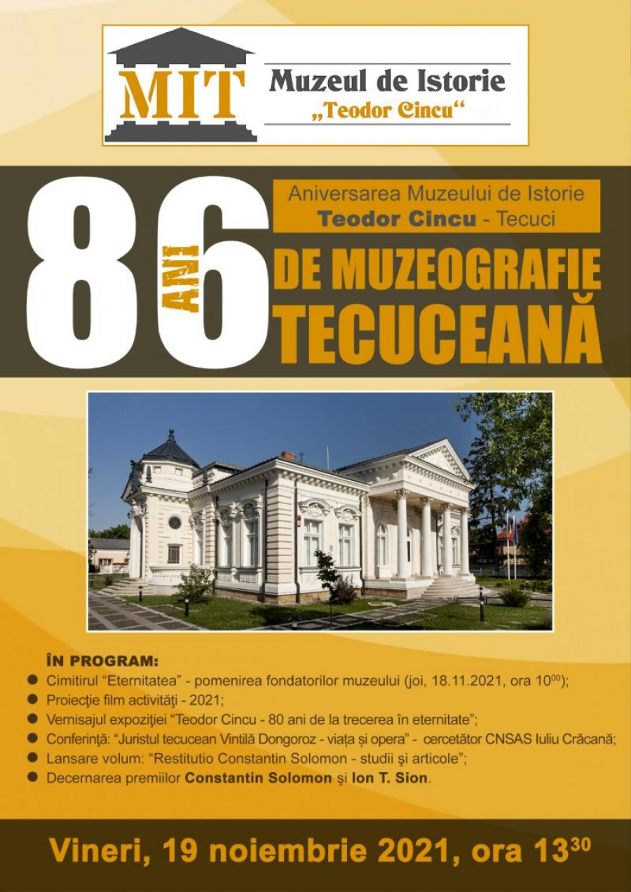 86 de ani de muzeografie tecuceană