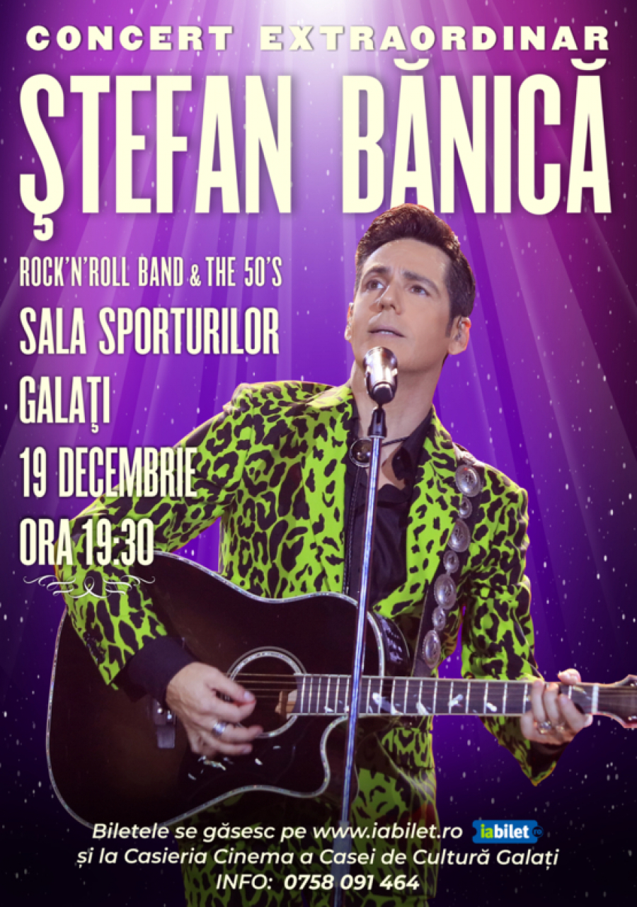Ștefan Bănică Jr. cântă la Galați
