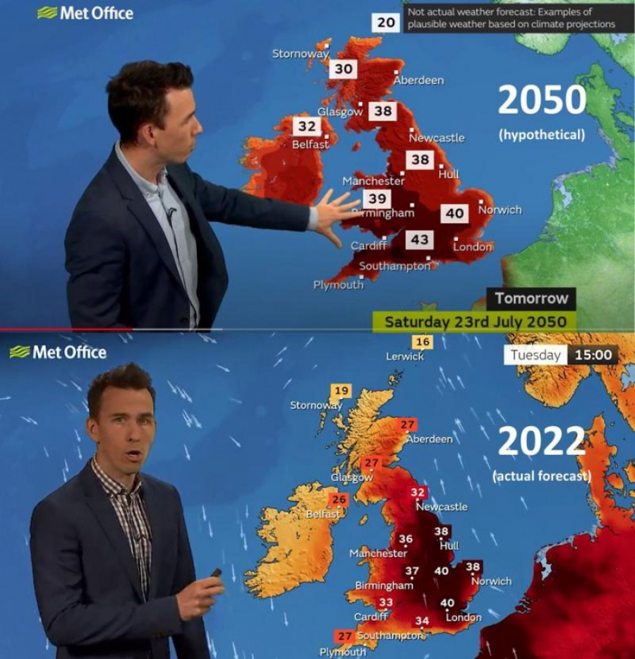 "Apocalipsa meteo" a venit cu 28 de ani mai devreme