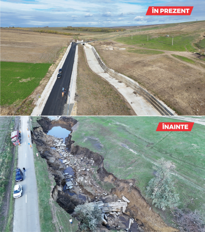 S-au finalizat lucrările de refacere a DJ 251G, la Valea Mărului (pârâul Găunoasa), o investiție în valoare de 4,6 milioane de lei