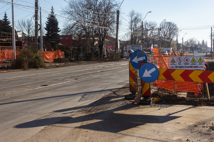 Noi restricții de trafic şi încă un traseu deviat, pentru modernizarea bulevardului George Coșbuc