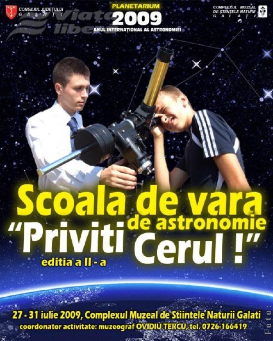 Şcoala de astronomie „Priviţi cerul”