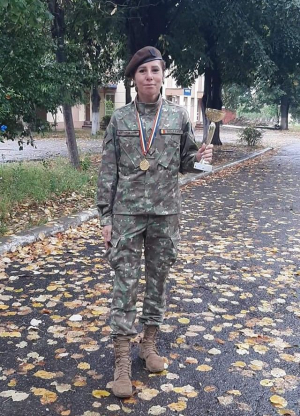 Veronica a reprezentat cu cinste Armata României la competițiile sportive din Kandahar