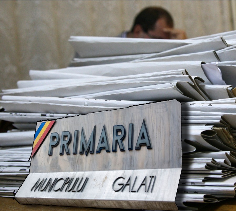 Birocraţie cu caligrafie în epoca IT/ Primăria Galaţi, îngropată în tone de hârtii 