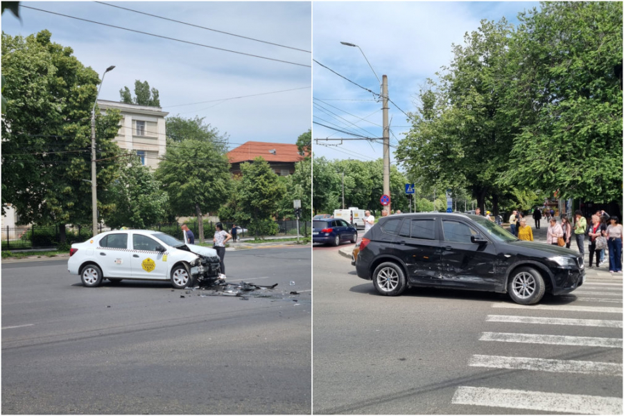 Ciocnire cu viteză, în intersecție