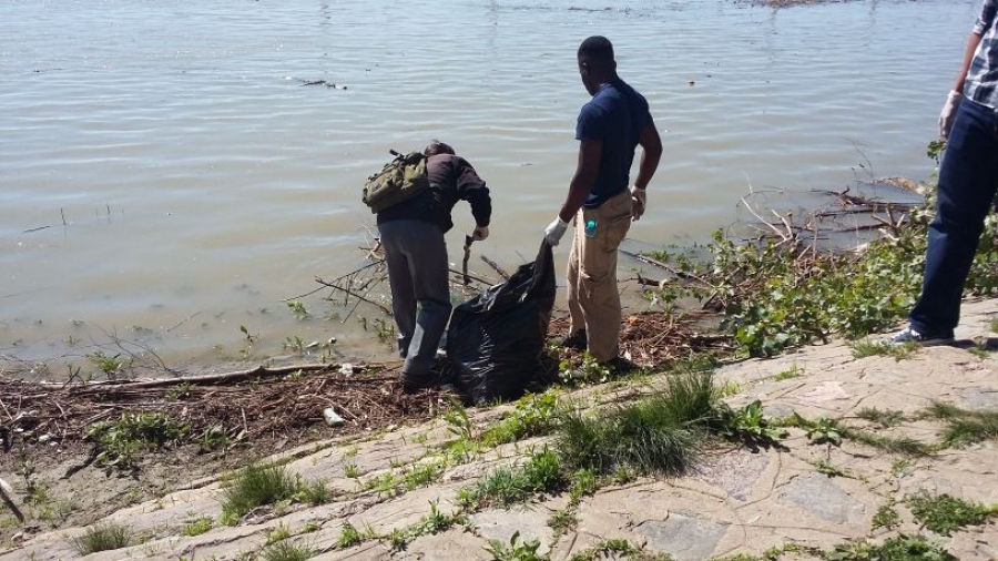 Ecologizare făcută de voluntari gălăţeni şi soldaţi americani