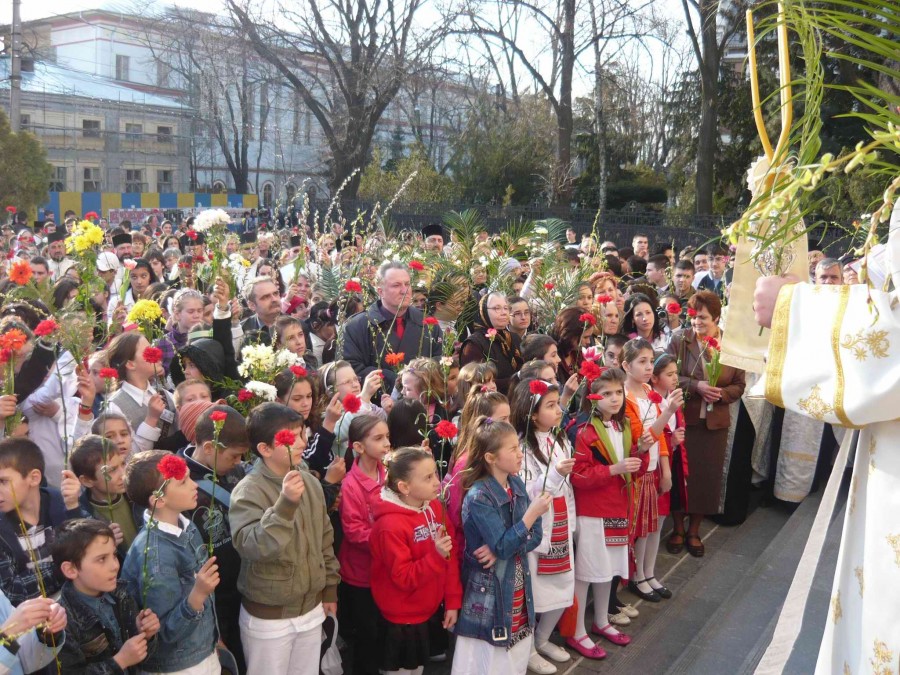 Astăzi, de la ora 16.00, pelerinajul de Florii. Duminică - Intrarea în Ierusalim a Mântuitorului