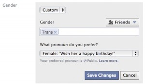 Facebook introduce noi opţiuni de gen: transsexual, androgin şi bisexual
