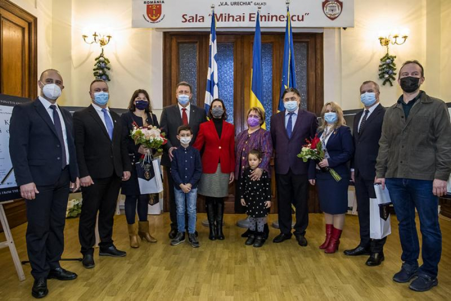 Ambasadoarea Greciei, la Biblioteca „V. A. Urechia” pentru marcarea a 200 de ani de la Revoluţia eteristă