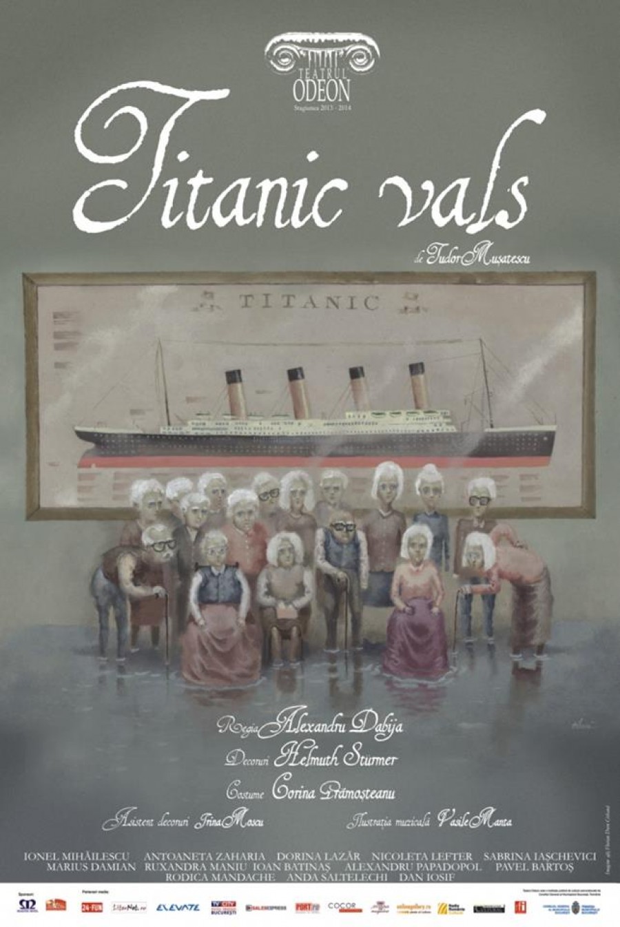 Un gălăţean, cu talentul la Odeon/ Florian Crihană semnează afişul spectacolului „Titanic Vals”  