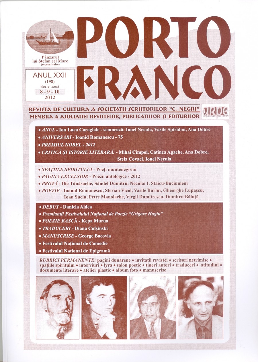 Revista „Porto-Franco” şi-a încheiat anul: Poeţi muntenegreni, poeţi din toată ţara