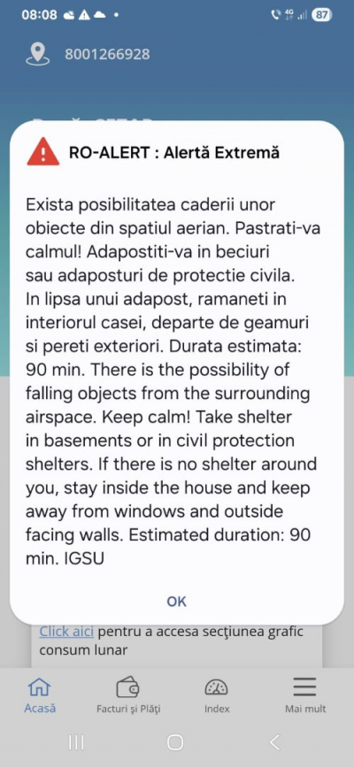 Drone la granița cu Republica Moldova! De ce au fost gălățenii avertizați să rămână în case