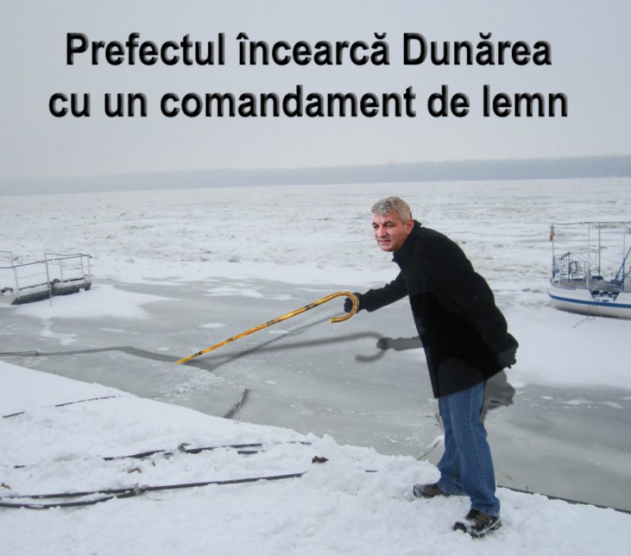 Prefectul vrea să oprească iar Dunărea!