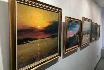 Expoziția pictorului gălăţean Teodor Vişan