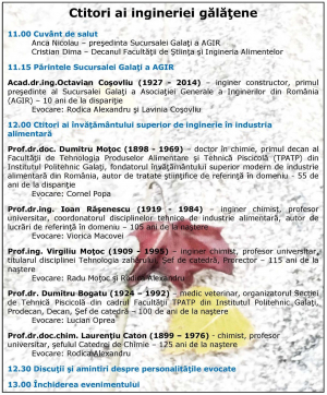 Omagiu pentru ctitorii ingineriei gălăţene