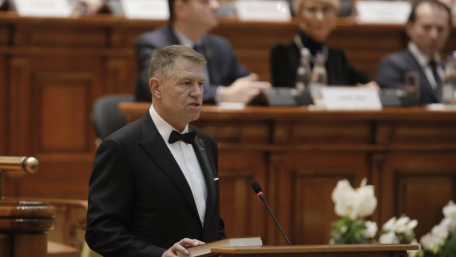 Kluas Iohannis a depus jurământul pentru al doilea mandat de președinte