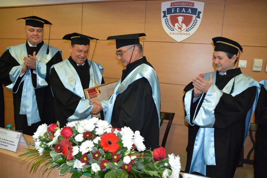 Rectorul ASE București, Doctor Honoris Causa la "Dunărea de Jos"