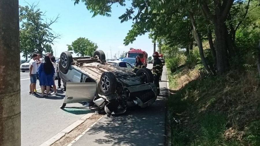 UPDATE. Accident grav pe faleză. Traficul este îngreunat