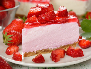Cheesecake cu căpșuni