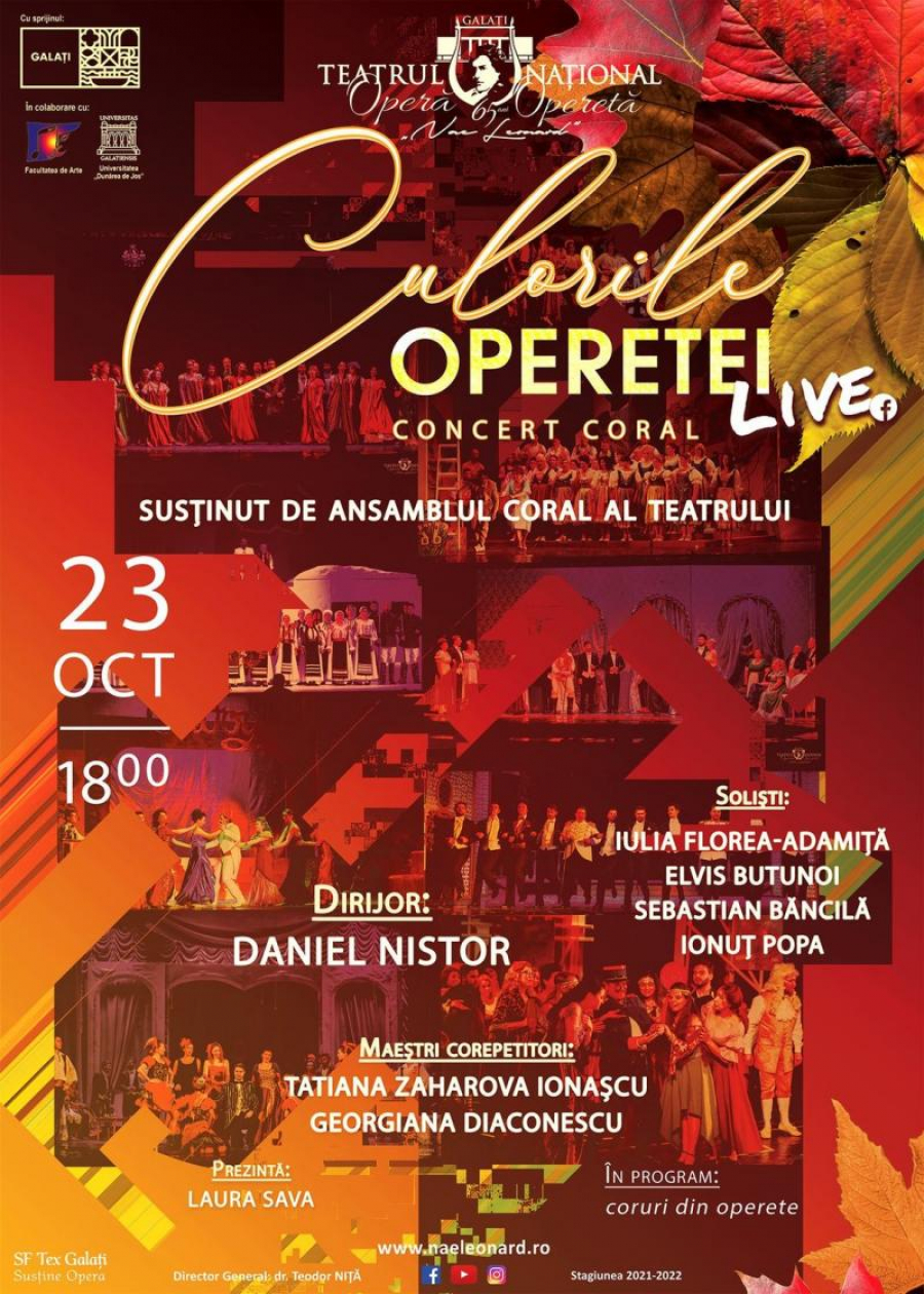 „Culorile operetei”, concert pe Facebook