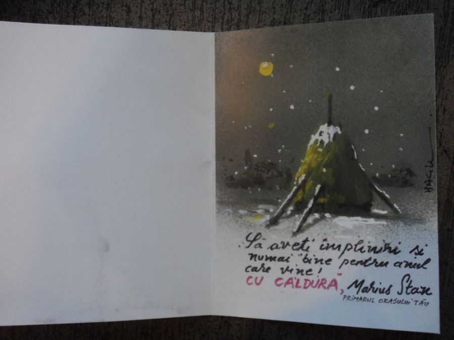 Ce-au primit gălăţenii în cutiile poştale: Felicitări „călduroase” de la Marius Stan