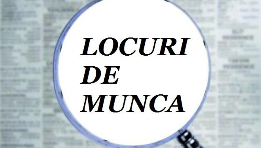 LOCURI DE MUNCĂ disponibile prin AJOFM