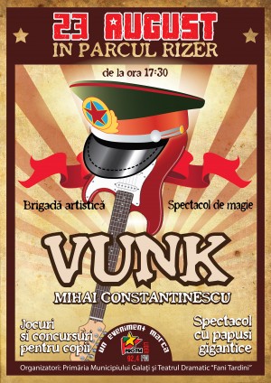 23 august, parodiat în Parcul Rizer: Trupa Vunk şi Mihai Constantinescu, la concurenţă cu boxul