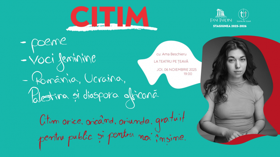 Actriţa Ama Beschieru vă invită la lectură şi reflecţie