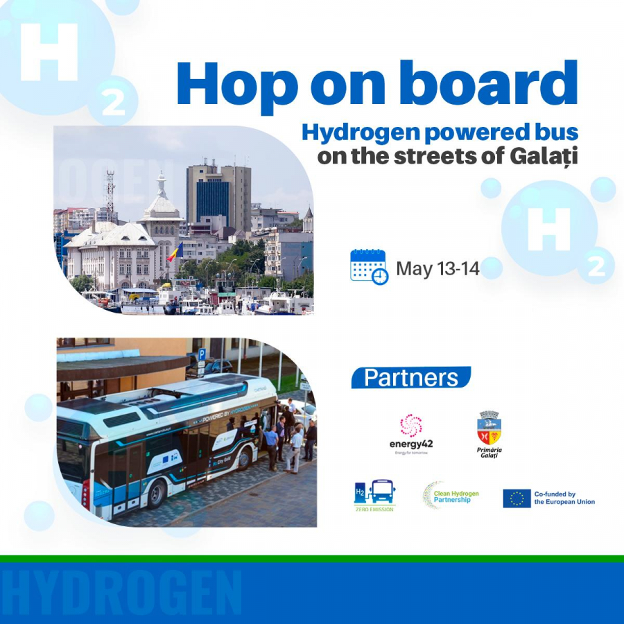 Autobuz alimentat cu hidrogen, pe traseul 105