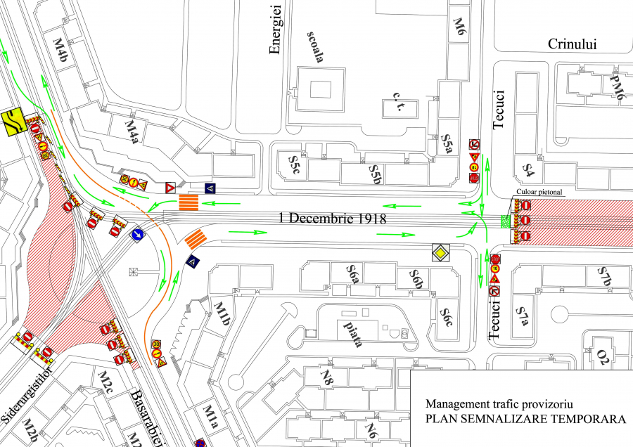 Noi reglementări de trafic şi devieri ale traseelor de transport în comun