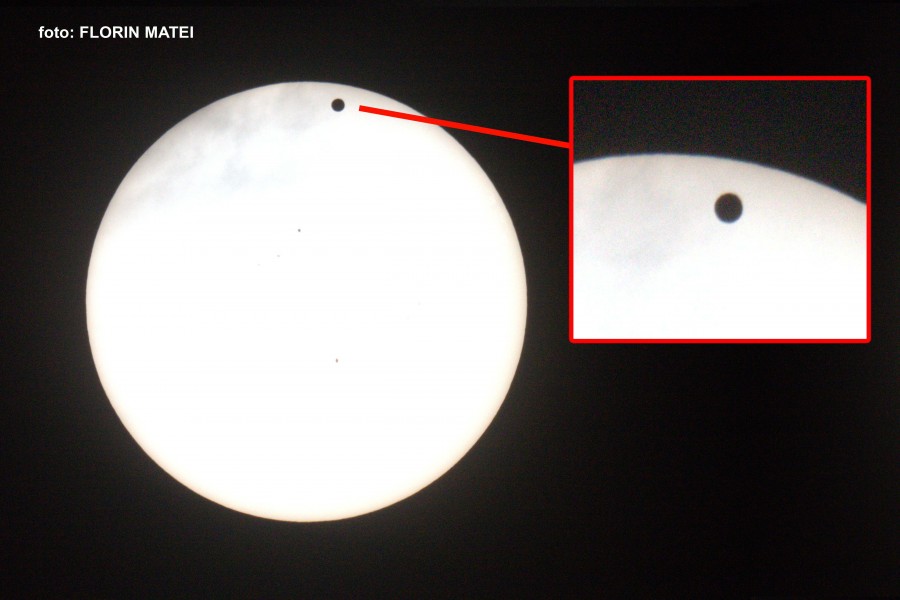 La Observatorul Astronomic - Venus, între Soare şi Pământ