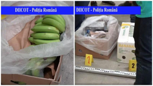 500 de kilograme de cocaină, ascunse în cutii de banane