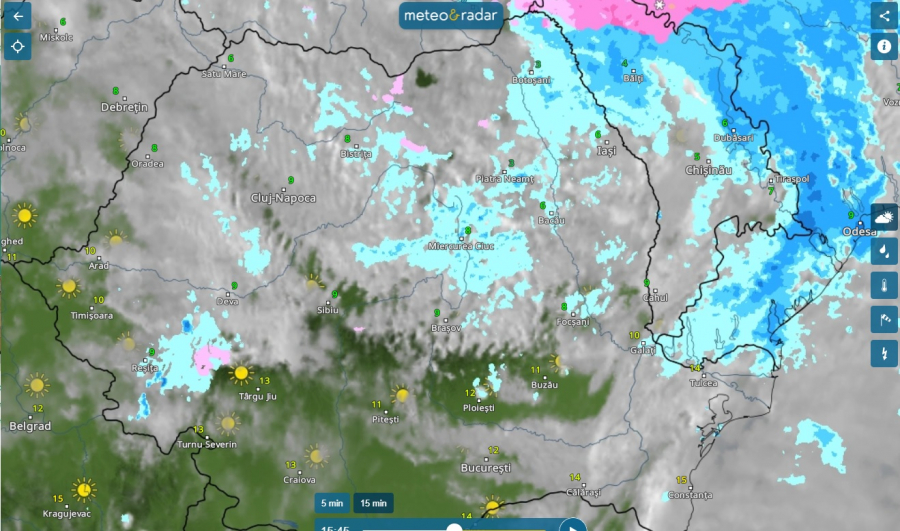 Vreme în răcire, pe fondul unui ciclon polar