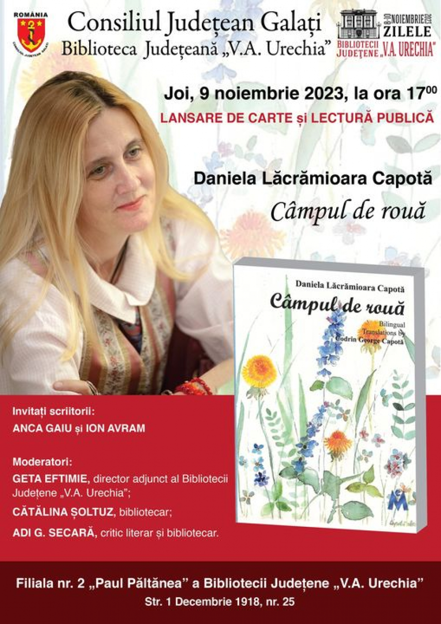 "Câmpul de rouă", la Filiala Nr. 2 a Bibliotecii