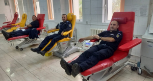 Jandarmii gălățeni au donat sânge