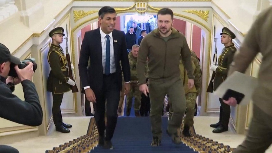 Prima vizită a noului premier al Marii Britanii la Kiev. Mesajul lui Sunak pentru Zelenski