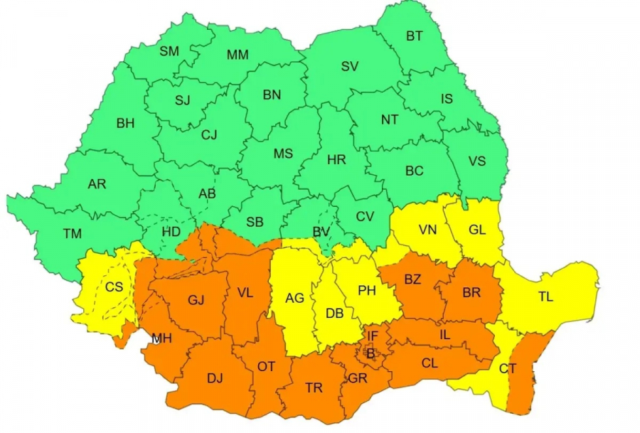 Vreme extrem de rece și fenomene meteo periculoase, în următoarele zile