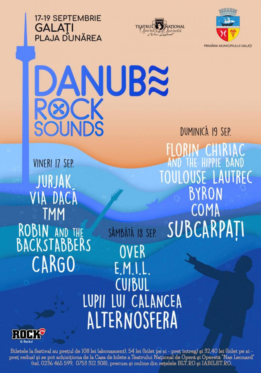 UPDATE Începe "Danube Rock Sounds" la Galați. Totul despre acces, program, bilete şi transport