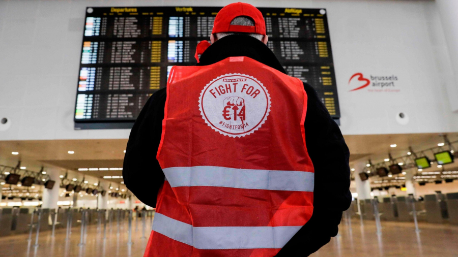 Grevă națională în Belgia. Toate aeroporturile sunt închise
