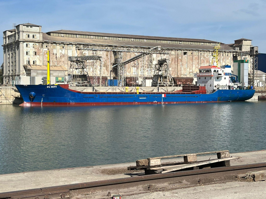 Încă o navă cu cereale ucrainene, plecată din Portul Galați