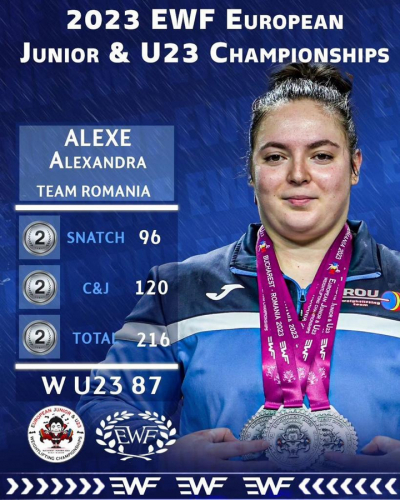 Alexandra Alexe, triplă vicecampioană europeană