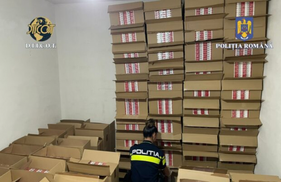 Rețeaua care aproviziona cu țigări jumătate de oraș a fost arestată (video)