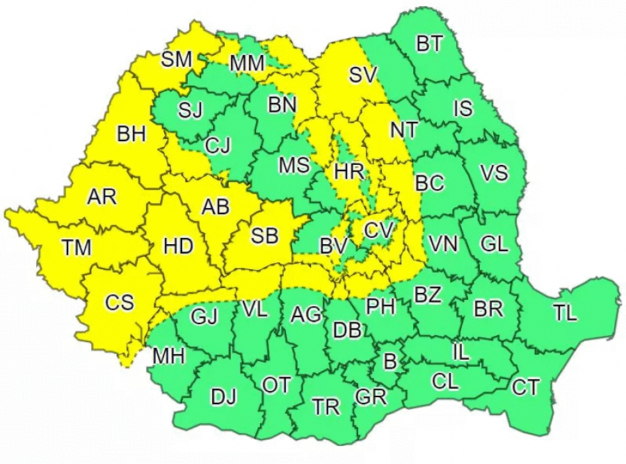 ANM: Vremea se răceşte brusc în toată ţara