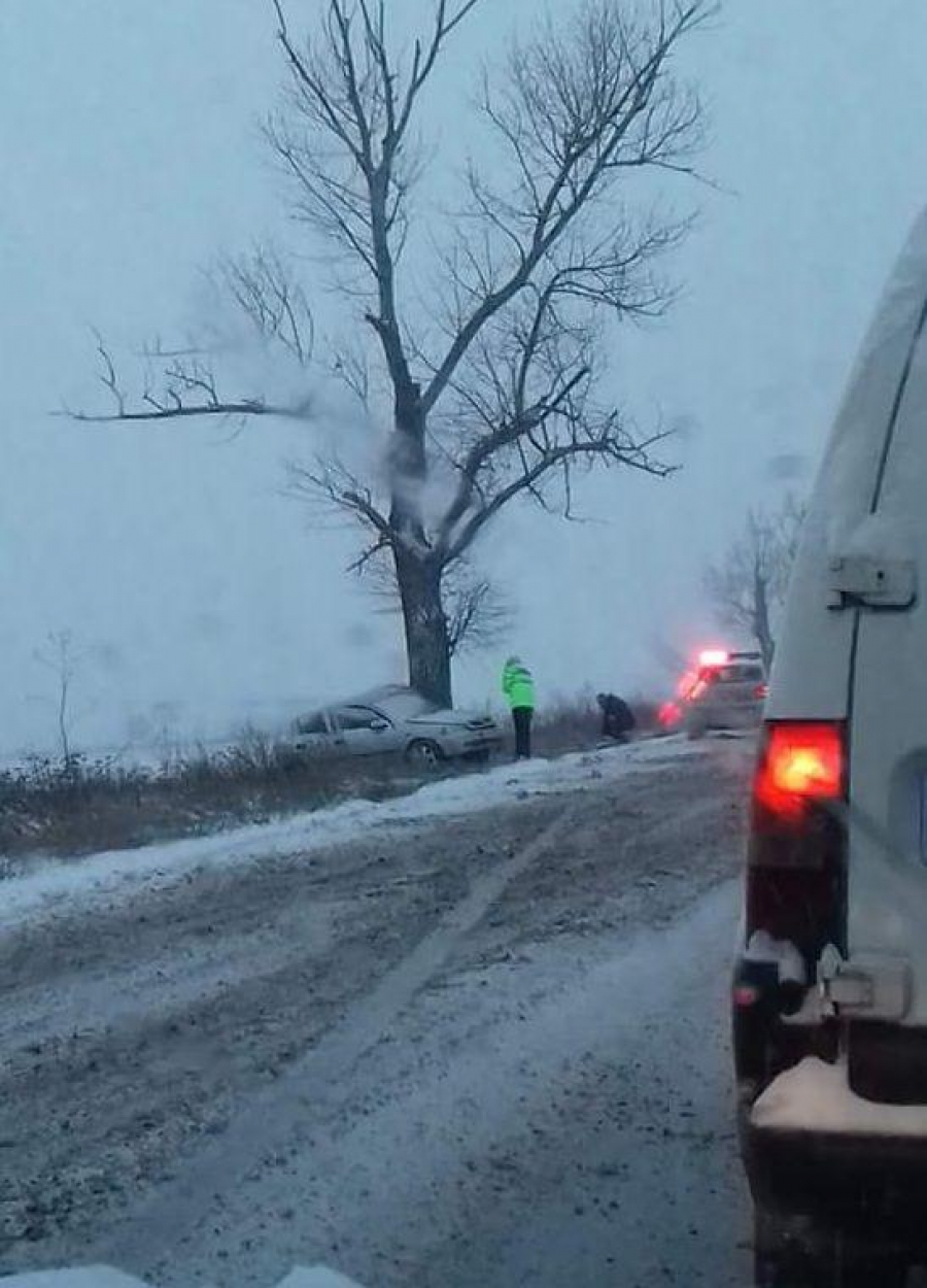 Accidente în serie, la prima zăpadă