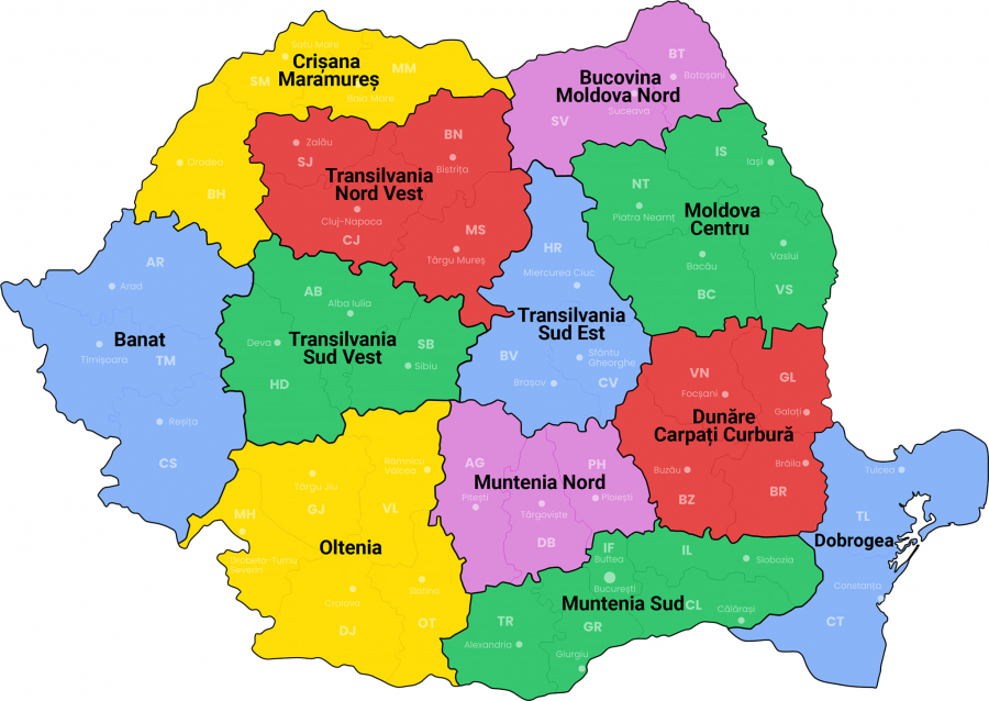 O primă variantă de reorganizare administrativă