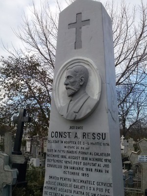 Campanie VL &quot;Monumentele Galaţiului&quot;: Chipul de marmură al fostului primar Ressu, sub vopsea! 