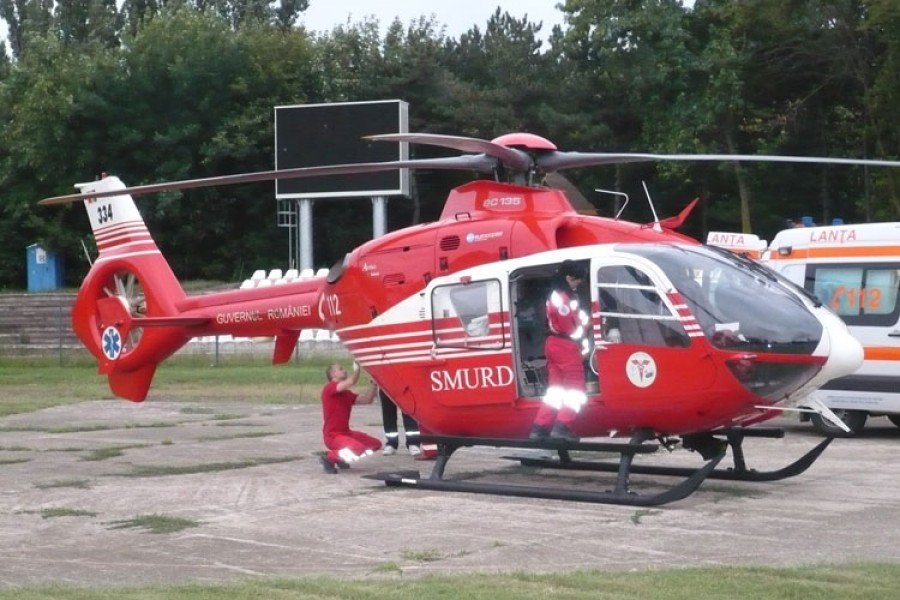 Heliport şi hangar pentru elicopterul medical al Galaţiului