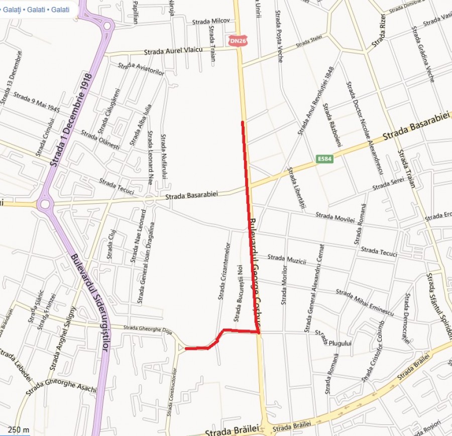 Atenţie, şoferi! Vedeţi aici unde vor fi restricţii de circulaţie, joi, pe străzile Galaţiului