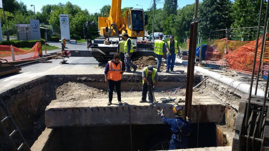 Acum, se poate circula spre Uzina de Apă. Traficul a fost reluat