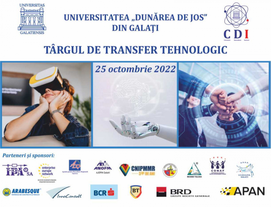 Târg de transfer tehnologic, la Universitatea „Dunărea de Jos”